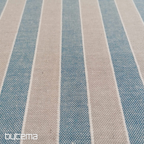 Tissu déco Rayures Trebol - bleu 2 cm 77