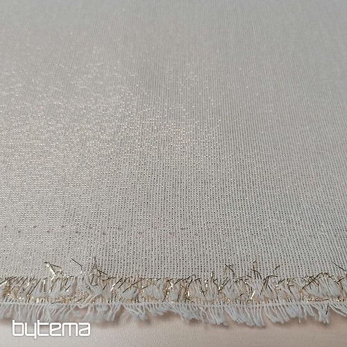 Tissu de décoration de Noël Père Noël avec lurex doré