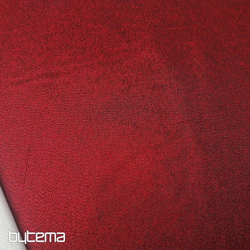 Tissu de décoration de Noël Père Noël avec lurex bordeaux
