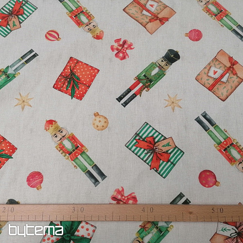 Tissu de décoration de Noël Casse-Noisette