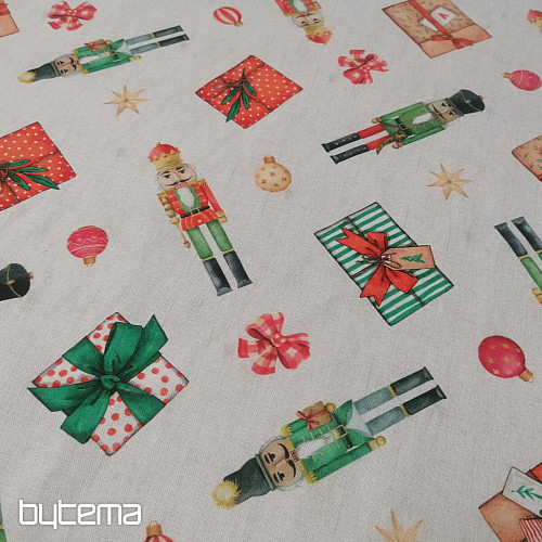 Tissu de décoration de Noël Casse-Noisette