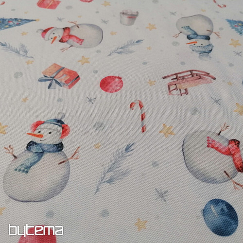 Tissu de décoration de Noël SNOWMEN
