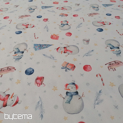 Tissu de décoration de Noël SNOWMEN