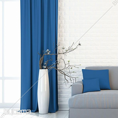 Tissu décoratif BLACKOUT pour rideaux bleu 165