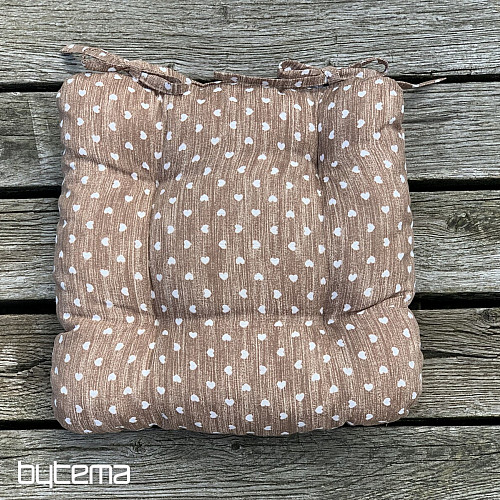 Coussins de chaise HEART BROWN