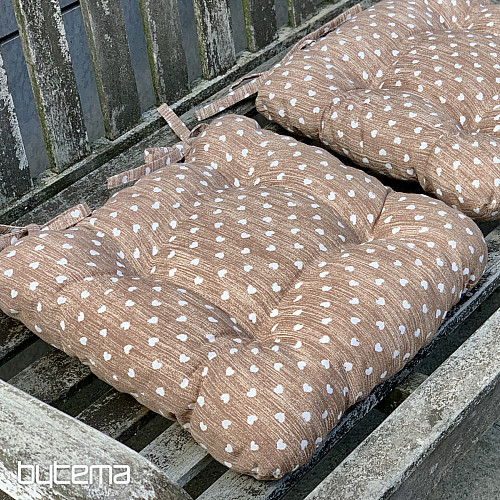 Coussins de chaise HEART BROWN