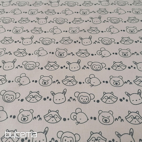 Tissu à peindre - animaux