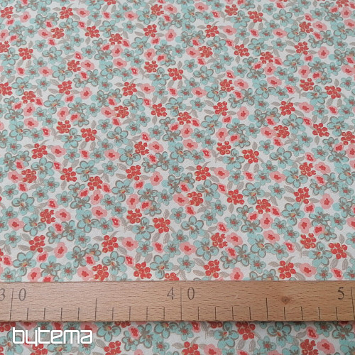 Tissu coton Fleurs Lilas