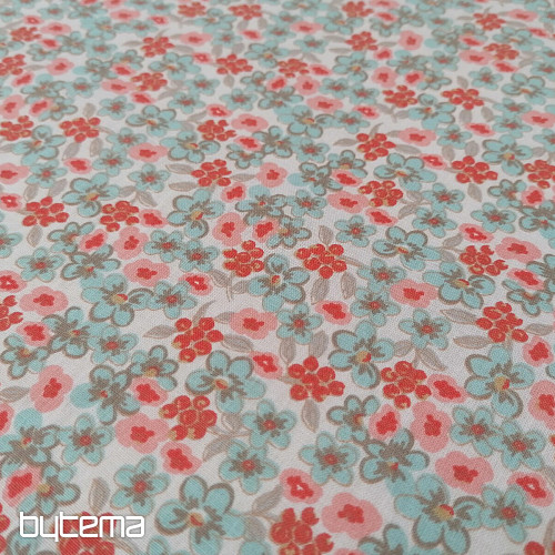 Tissu coton Fleurs Lilas