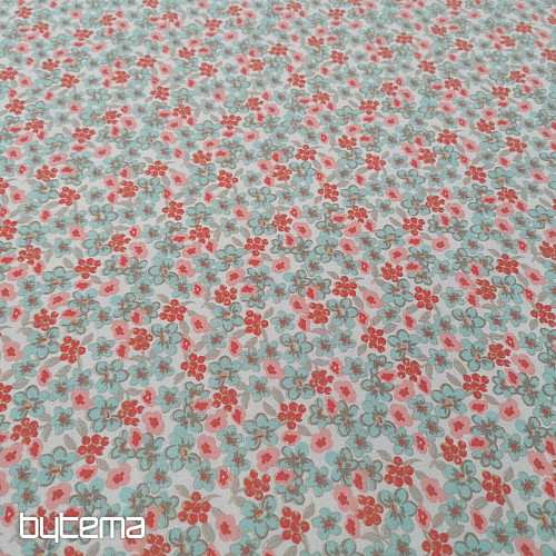 Tissu coton Fleurs Lilas