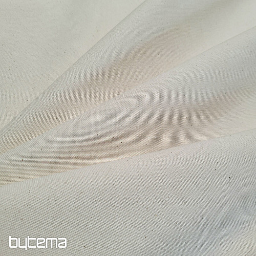 Tissu coton UNI SMETANA coton grossier 220g