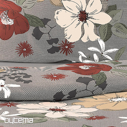 Literie de luxe en flanelle IRISETTE 8408-60 Maren rouge