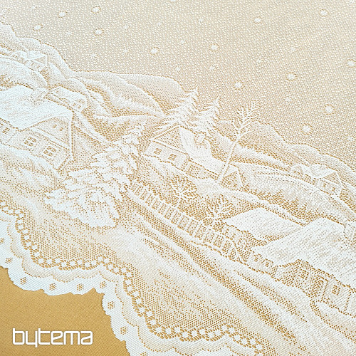 Rideau jacquard - PAYSAGE D'HIVER A383101