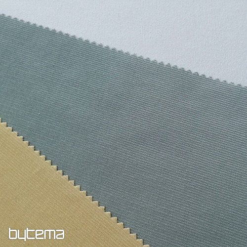 Tissu coton Velours côtelé fin - vert/gris