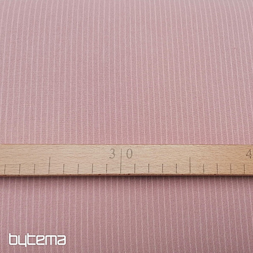 Tissu déco Tisfin rose/blanc