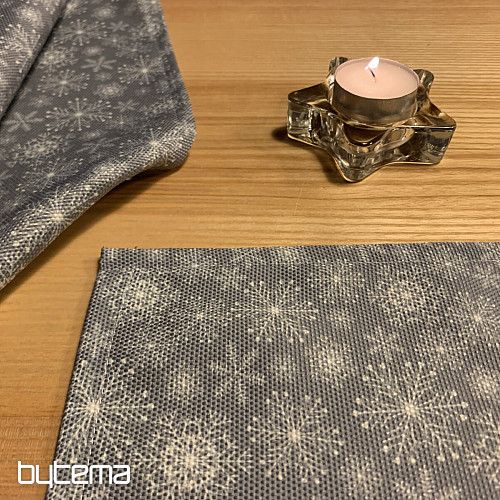Décor de table de Noël GREY FLAKES II