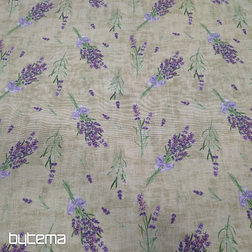 Tissu décoratif LAVANDE AVEC NŒUD