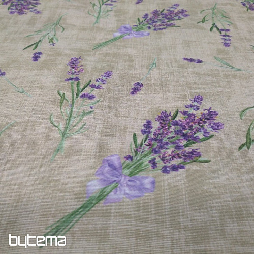 Tissu décoratif LAVANDE AVEC NŒUD