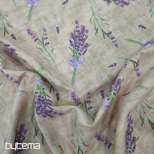 Tissu décoratif LAVANDE AVEC NŒUD
