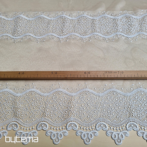 Rideau brodé de luxe GERSTER 11786/0001