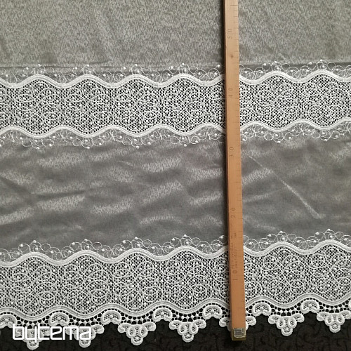 Rideau brodé de luxe GERSTER 11786/0001
