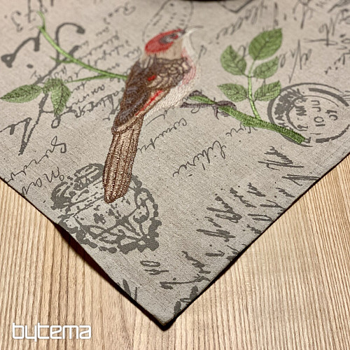 Nappe et écharpe OISEAUX