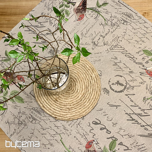 Nappe et écharpe OISEAUX