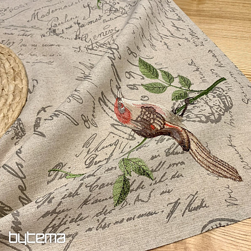 Nappe et écharpe OISEAUX