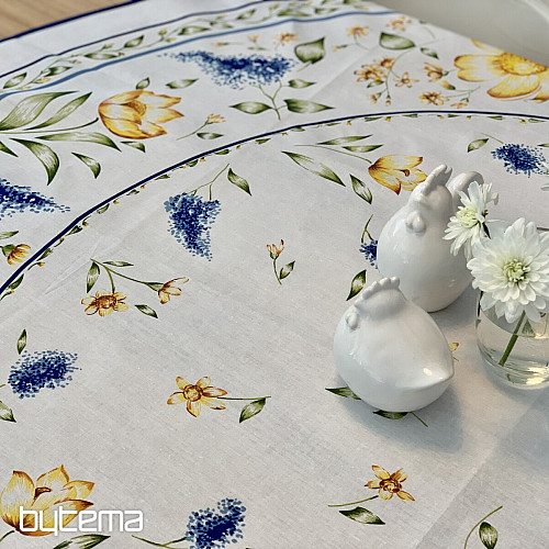 Nappe et cercle FLEURS DE PRINTEMPS