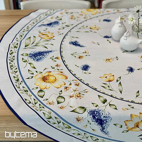 Nappe et cercle FLEURS DE PRINTEMPS