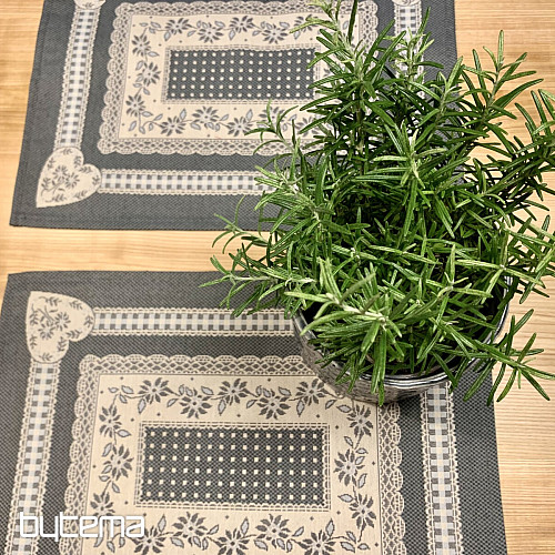 Sets de table COUNTRY ROOM gris