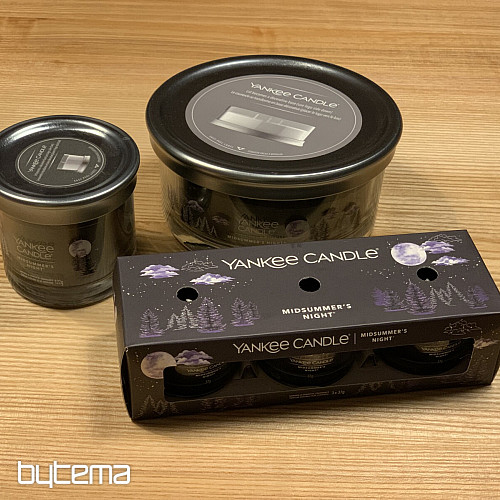 bougie YANKEE CANDLE parfum MIDSUMMER&#39;S NIGHT SET 3 pièces