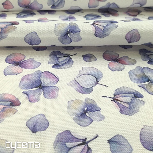 Tissu déco Fleurs violettes
