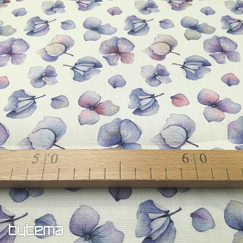 Tissu déco Fleurs violettes