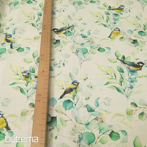 Tissu décoratif OISEAU SUR UNE BRANCHE