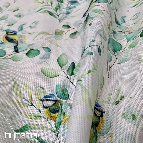 Tissu décoratif OISEAU SUR UNE BRANCHE