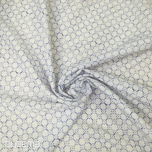 Tissu déco Grid bleu