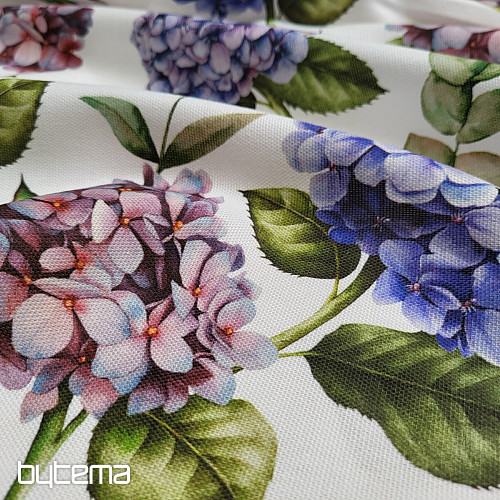 Tissu décoratif HORTENSIAS VIOLET