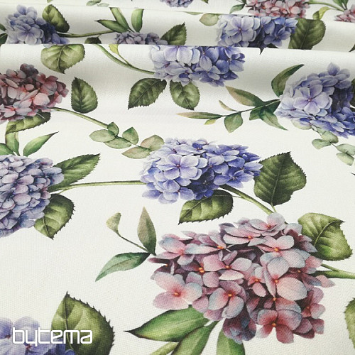 Tissu décoratif HORTENSIAS VIOLET