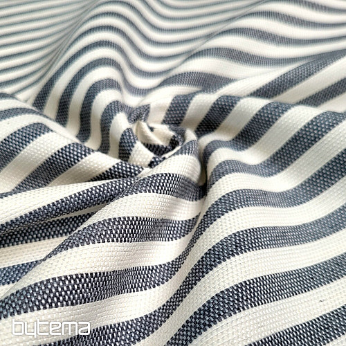 Tissu déco LEO GRIS rayure grise