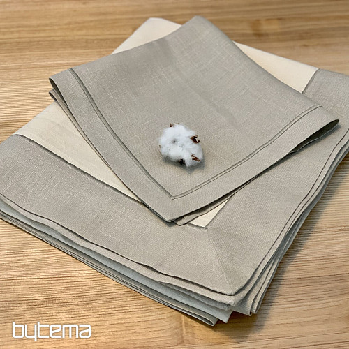 Nappe en lin - set 130x150 + 50x50