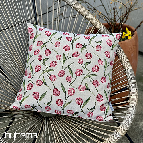 Housse de coussin tapisserie TULIPANS II