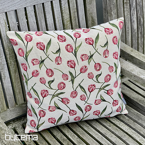Housse de coussin tapisserie TULIPANS II