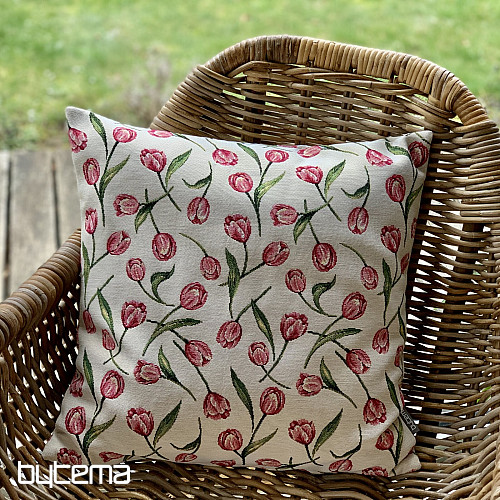 Housse de coussin tapisserie TULIPANS II