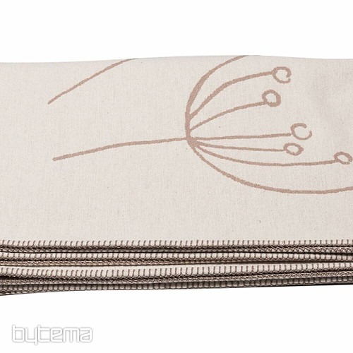 Couverture en coton DF JADE ivoire 150x200 cm