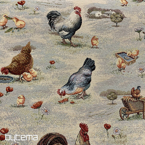 Tissu de tapisserie BACKYARD HEN