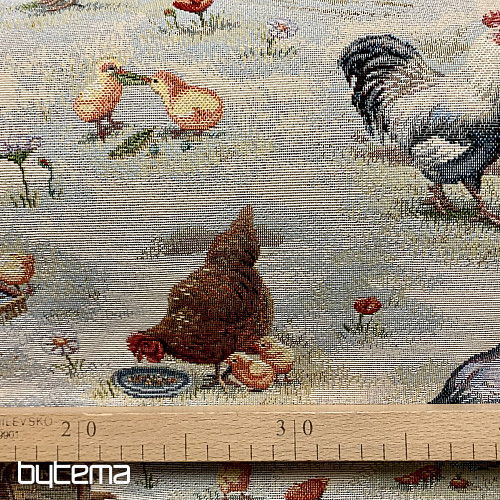 Tissu de tapisserie BACKYARD HEN