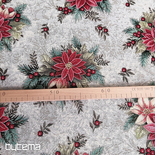 Tissu à tapisserie ROSE DE NOËL