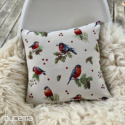 Housse de coussin tapisserie WINTER BIRD