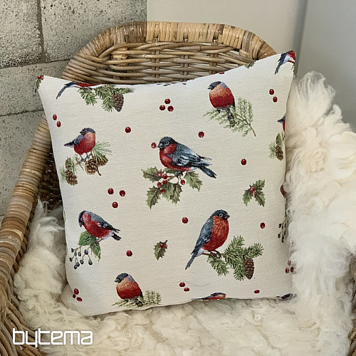 Housse de coussin tapisserie WINTER BIRD